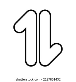 flat illustration of signal vector icon isolated on white background editable