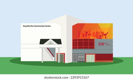 Flat Illustration
Singapore Community Centre