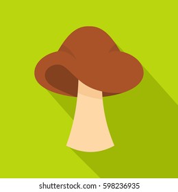 Flat illustration of small mushroom vector icon for web