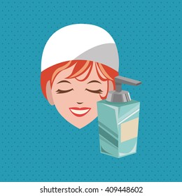Flat illustration of spa center design
