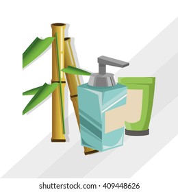 Flat illustration of spa center design