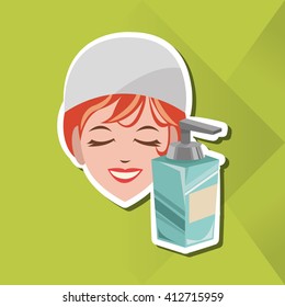 Flat illustration of spa center design, edita