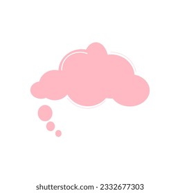 flat illustration speech bubble design template.