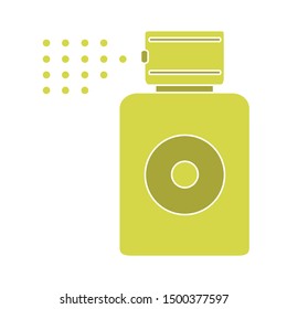 flat illustration of spray vector icon. aerosol sign symbol