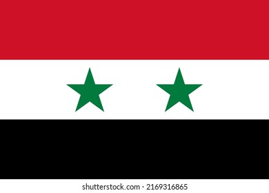Flat Illustration of Syria flag