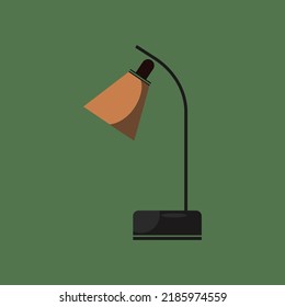 Flat illustration of table lamp 