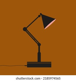 Flat illustration of table lamp 