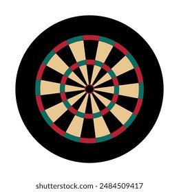 
Flat illustration of a target for use as a web design icon or logo. On a transparent background