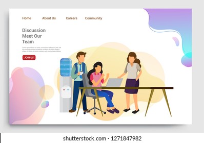 Flat illustration of teamwork concept for Design web templates, business strategy, analytics and idea. Modern vector illustration concepts for website, dashboard preview and landing page.