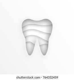 flat illustration tooth