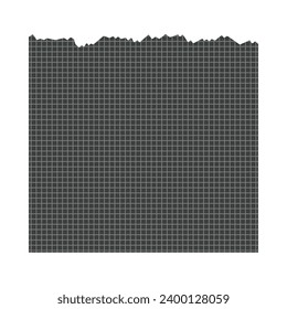 Flat Illustration Torn paper on isolated background