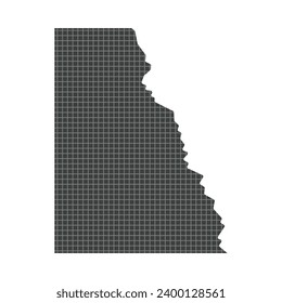 Papel roto de ilustración plana sobre fondo aislado