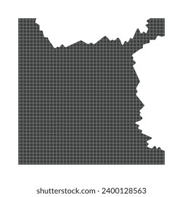 Flat illustration torn paper on isolated background
