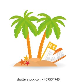 Flat illustration of travel design 