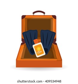 Flat illustration of travel design 