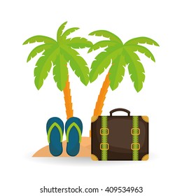 Flat illustration of travel design 