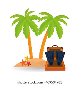 Flat illustration of travel design 