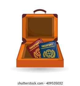 Flat illustration of travel design 