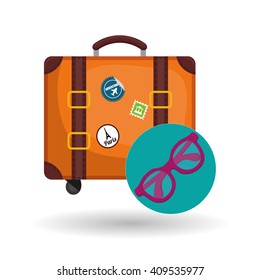 Flat illustration of travel design 