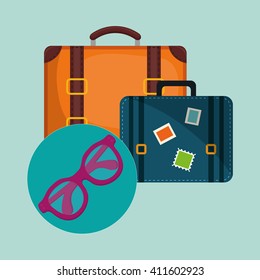 Flat illustration of travel design 