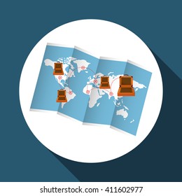 Flat illustration of travel design 