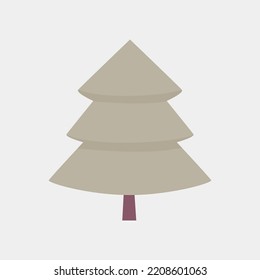 Planta de árbol de ilustración plana aislada