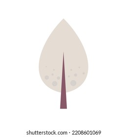 Planta de árbol de ilustración plana aislada