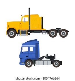 flat illustration of trucks