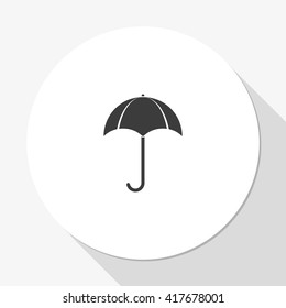 Flat illustration. Umbrella icon.