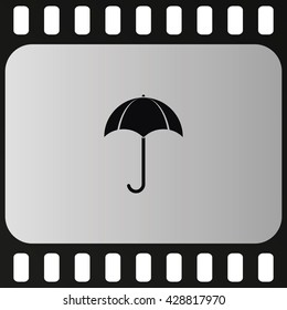 Flat illustration. Umbrella icon.