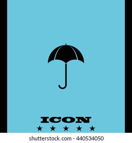 Flat illustration. Umbrella icon.