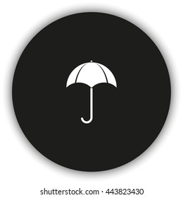 Flat illustration. Umbrella icon.
