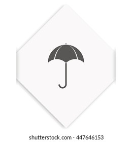 Flat illustration. Umbrella icon.