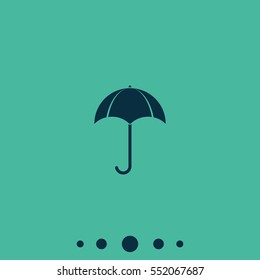 Flat illustration. Umbrella icon.