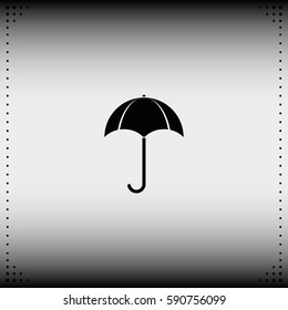 Flat illustration. Umbrella icon.