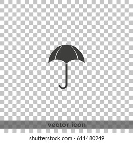 Flat illustration. Umbrella icon.