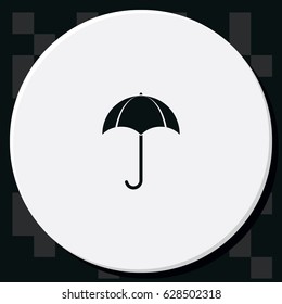 Flat illustration. Umbrella icon.