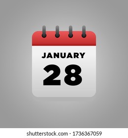 Flat Illustration vector of calendar, daily, for office, school poster etc