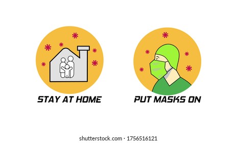 Ilustración plana vectorial Pandemia del virus Corona para infografía e icono 