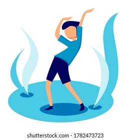 Flat Illustration Vector Graphic About Happy People.