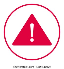 flat illustration of warning attention vector icon. warning attention sign symbol. warning attention icon. 