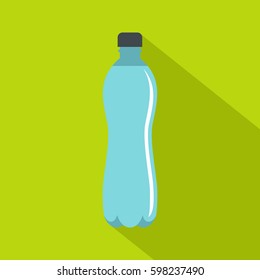 Flat illustration of water bottle vector icon for web