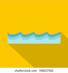Flat illustration of water vector icon for web