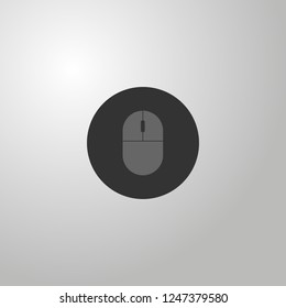 flat illustration web mouse icon sign