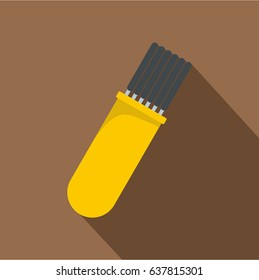 Flat illustration of welding Rods vector icon for web on coffee background