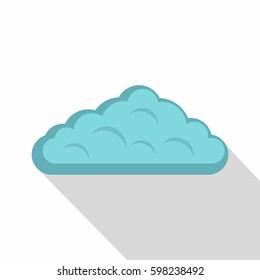 Flat illustration of wet cloud vector icon for web