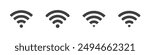 flat illustration of wifi vector icon, communication sign symbol. signal sign and symbol. Wireless icon. Wi-fi symbol set. router wireless technology. Free wireless zone. Public wifi area solid sign