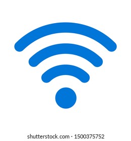 flat illustration of wifi vector icon, communication sign symbol