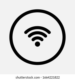 ilustración plana del icono del vector wifi