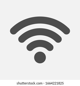 flat illustration of wifi vector icon